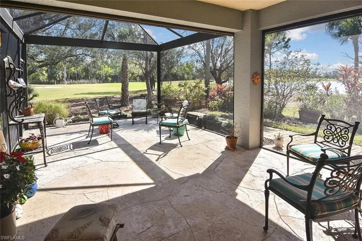 Enjoy the option of sun and shade on this large Lanai