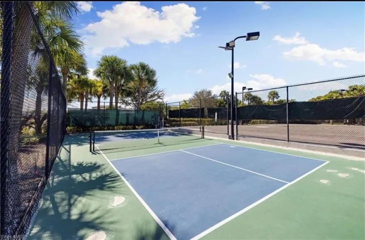 View of tennis court