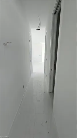 Hall with baseboards