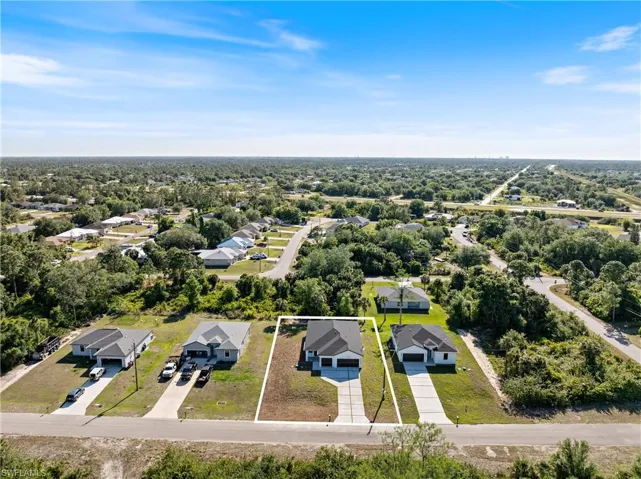 Aerial view featuring a residential view