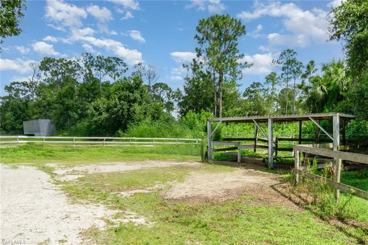 2 open horse stalls