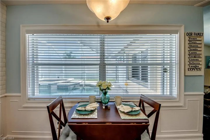 View of dining space