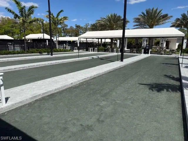 View of Bocce Courts