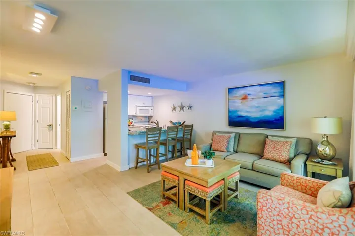 Living room featuring baseboards