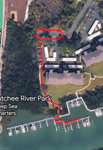 Aerial view of property's location