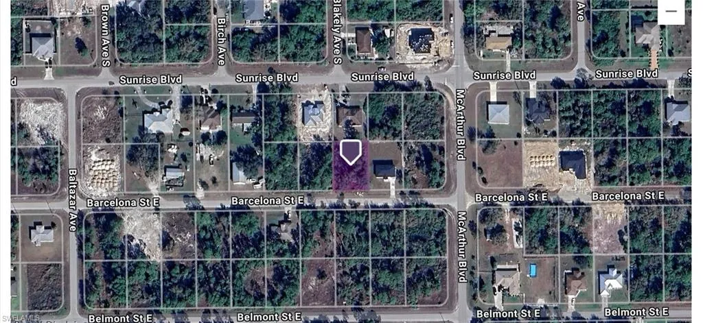 Aerial view of property's location featuring property boundaries highlighted