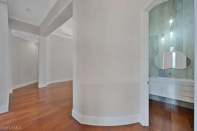Powder Bathroom off formal living room and dining room
