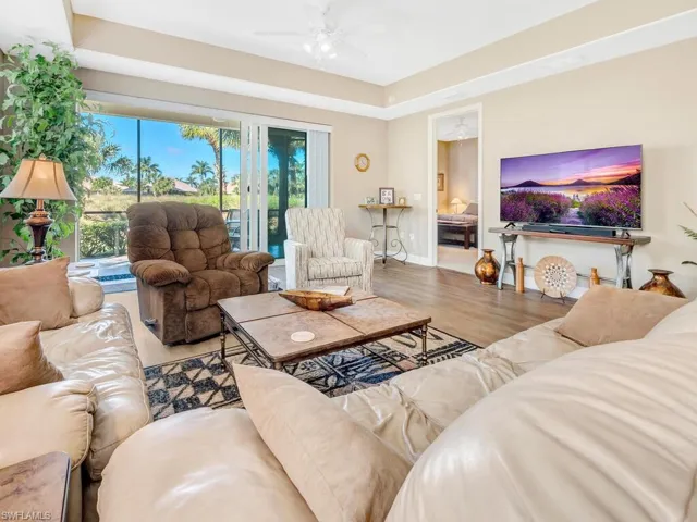 Living area offers beautiful view!