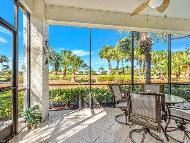 Screened lanai with beautiful view.