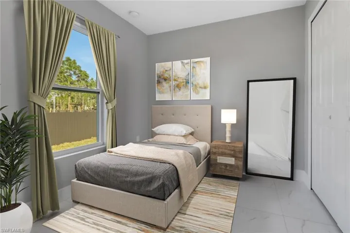 Bedroom with a closet
