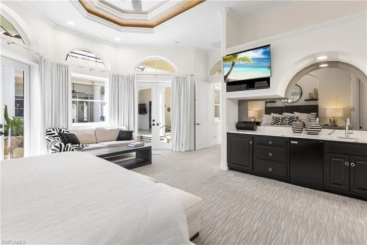 Your master suite has a morning kitchen!