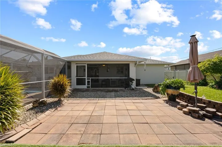 Paved Area Backyard