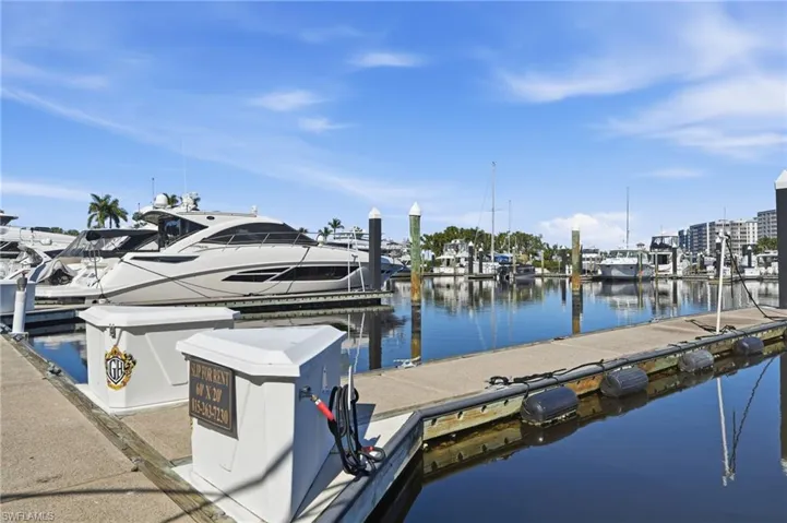 Dock featuring a water view