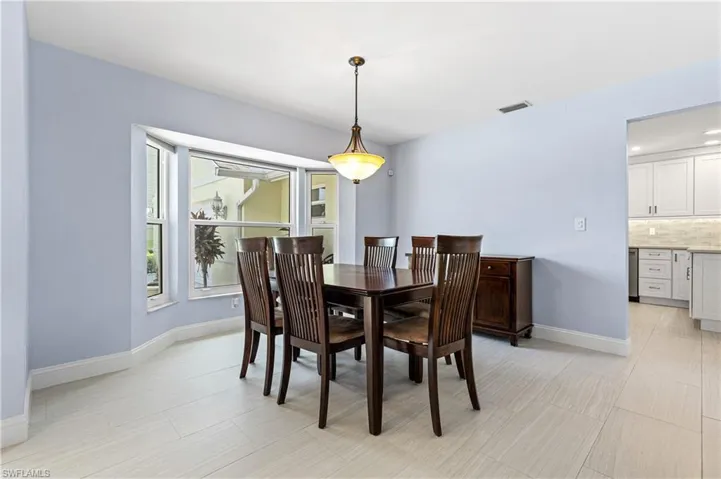 Dining space featuring baseboards