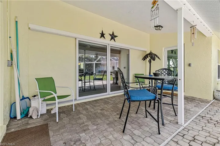 View of patio featuring outdoor dining space