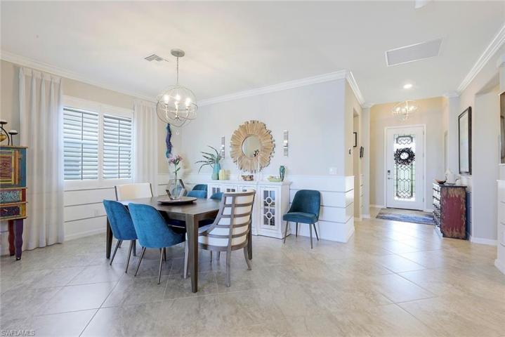 Dining open to living area