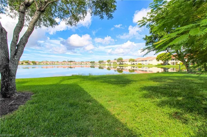 View of yard featuring a water view