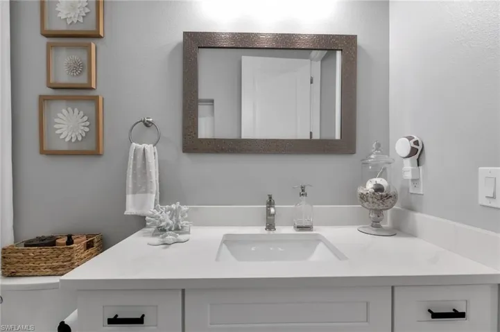Bathroom featuring vanity