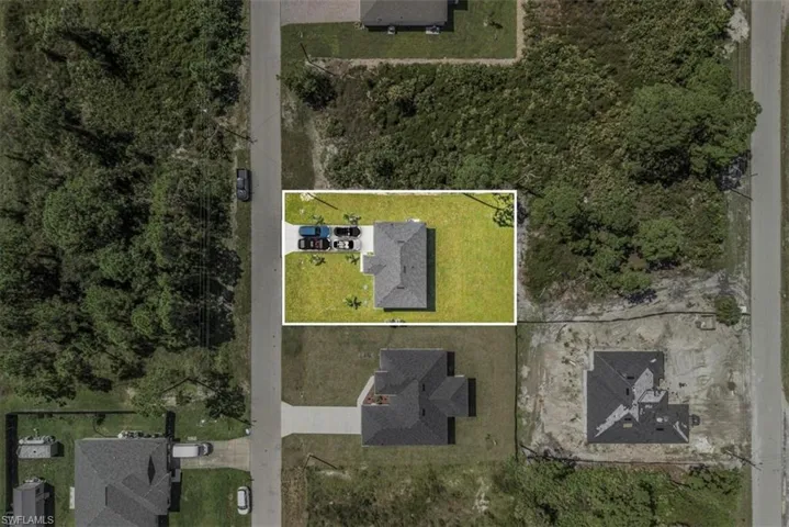 View of property location with property boundaries highlighted