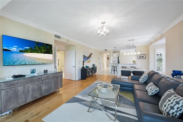 WOOD FLOORING, LOOKING TOWARD KITCHEN