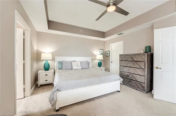 Primary bedroom with direct access to lanai