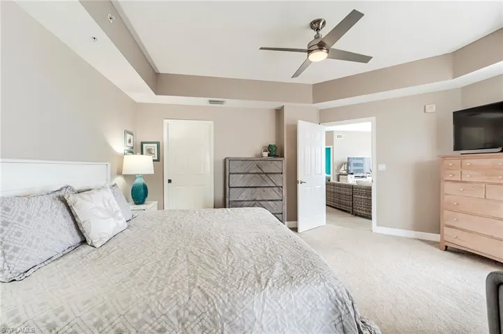 Primary bedroom with direct access to lanai