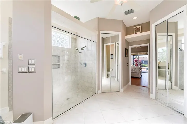 Closets on either side