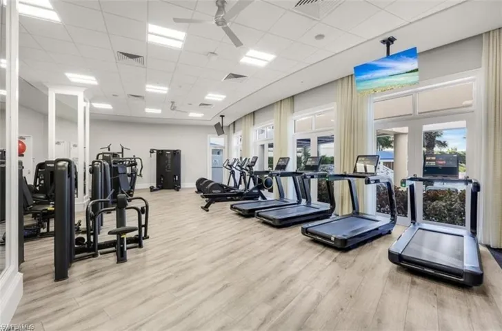 Esperia's amenity center offers its own state of the art fitness area.