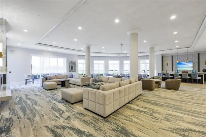 Updated clubroom, perfect for any gathering.