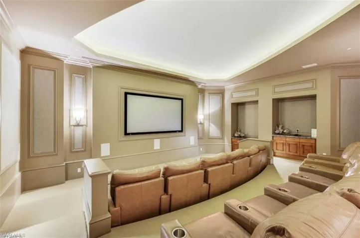 Enjoy a movie night with family at the building's theatre!