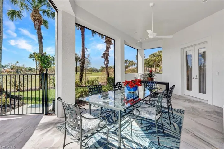 Additional covered space with ceiling fan/light. Breathtaking views!