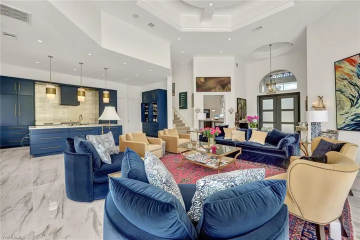 One large open space perfect for hosting family and friends at your exquisite updated residence!