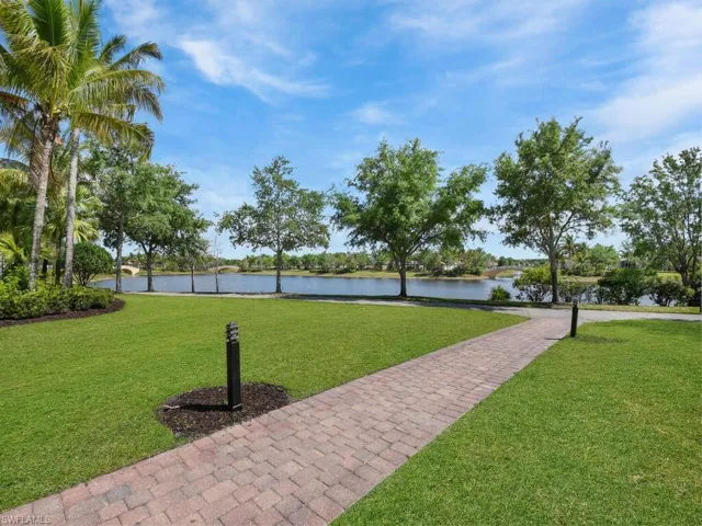 View of yard featuring a water view