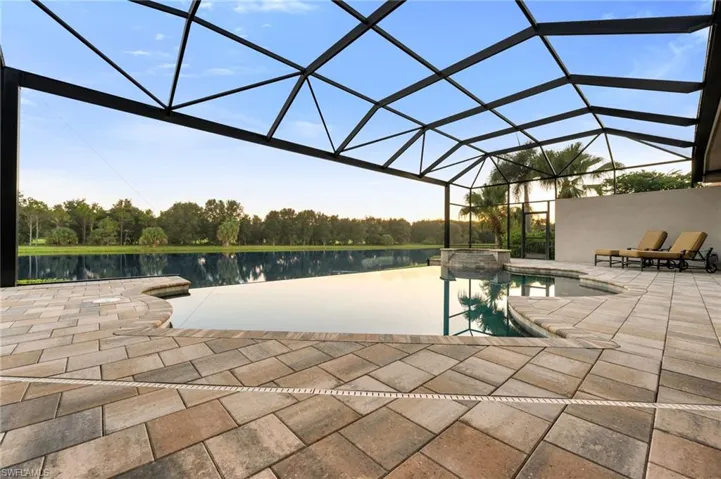 Infinity Edge Pool and Spa with Lake View
