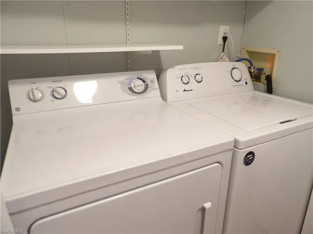 Laundry area with separate washer and dryer