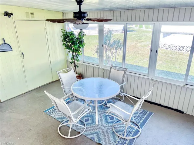 Lanai and storage room