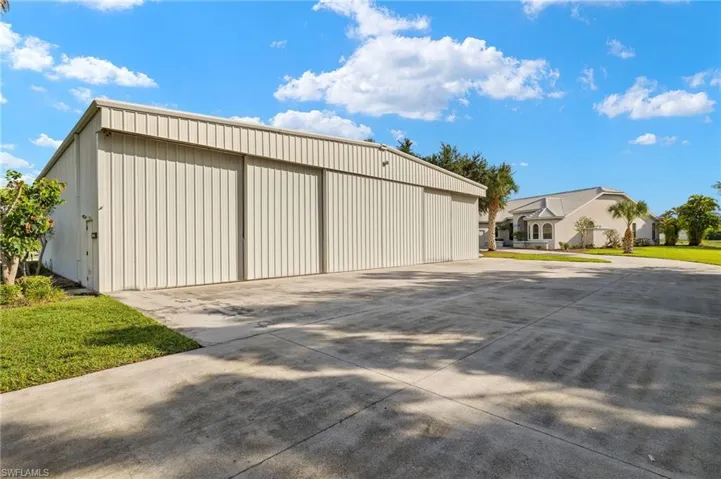 This 4800 sq ft Dean Steel hangar previously held 3 warbirds (TBM Avenger, T-28 Trojan and T-6 Texan) simultaneously! What will you do with all that space?