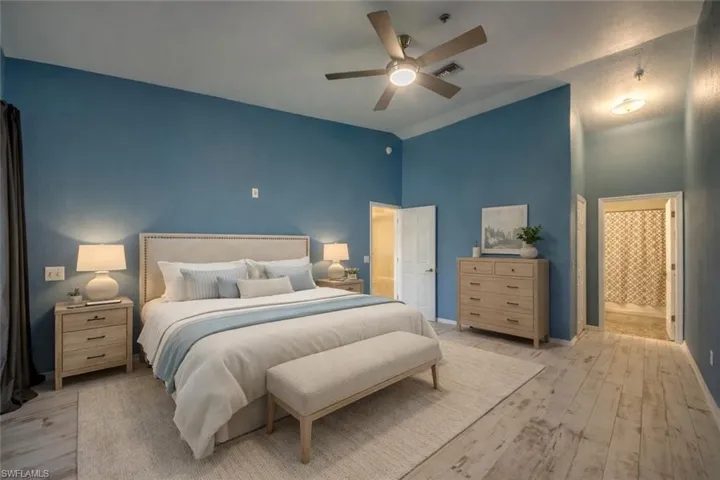 Primary Bedroom virtually staged