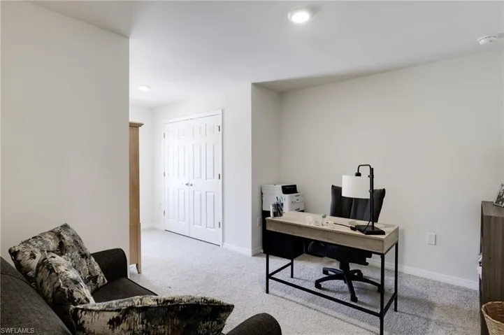 View of carpeted office