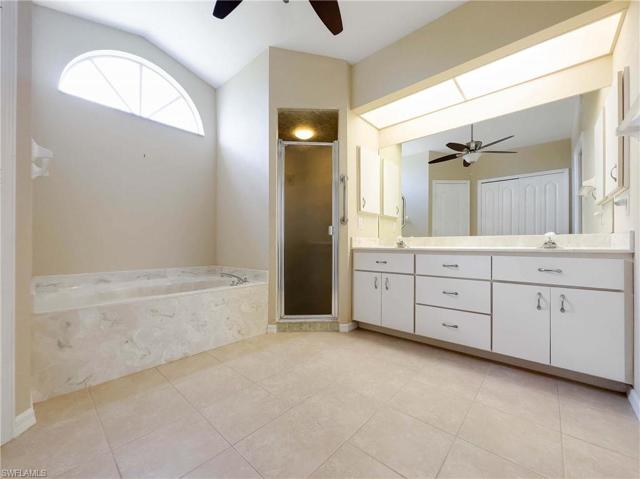 Main Bath with double sinks & separate Tub
