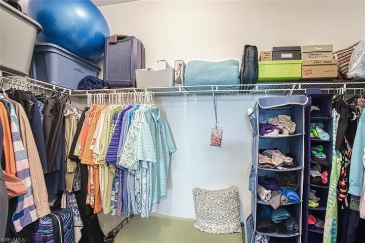 View of spacious closet
