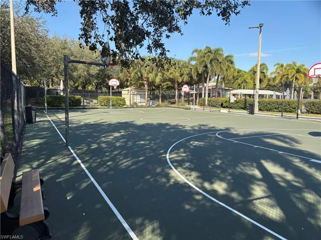 View of sport court featuring community basketball court