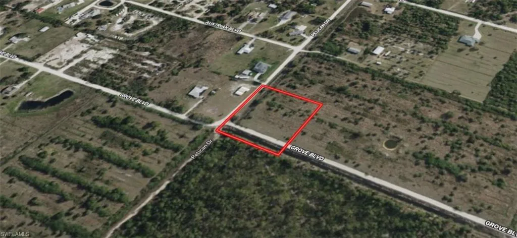 Map / location with property boundaries highlighted