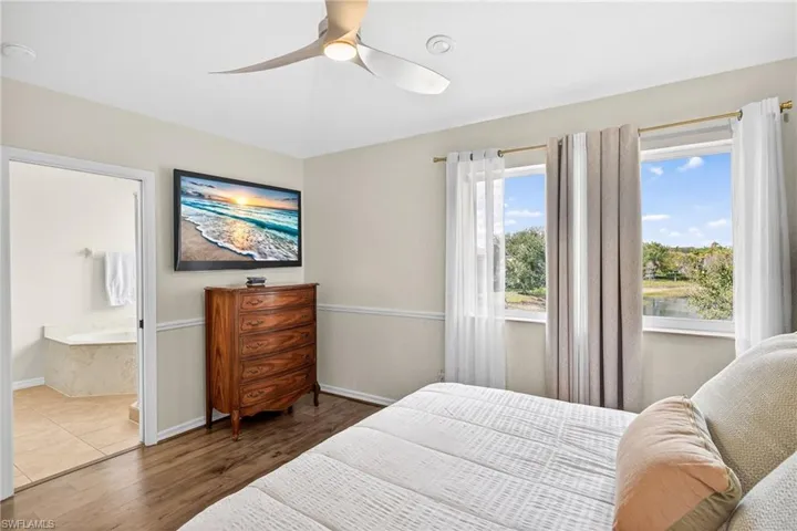 Spacious primary bedroom