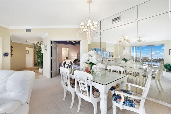Spacious formal dining space