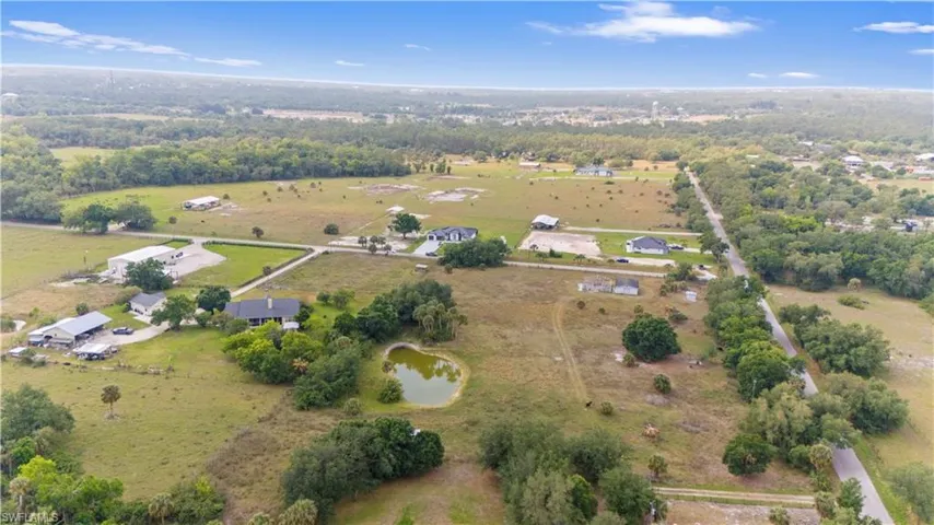 Drone / aerial view with a rural view