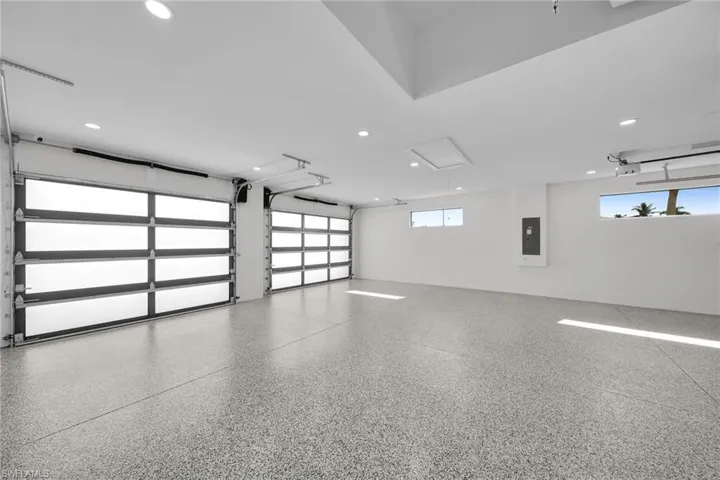 Garage with electric panel