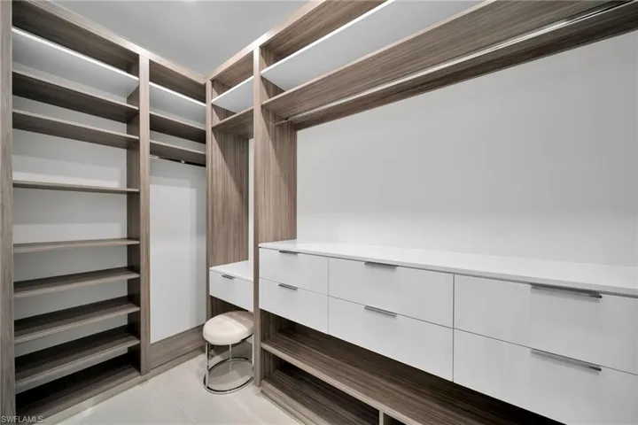 View of spacious closet