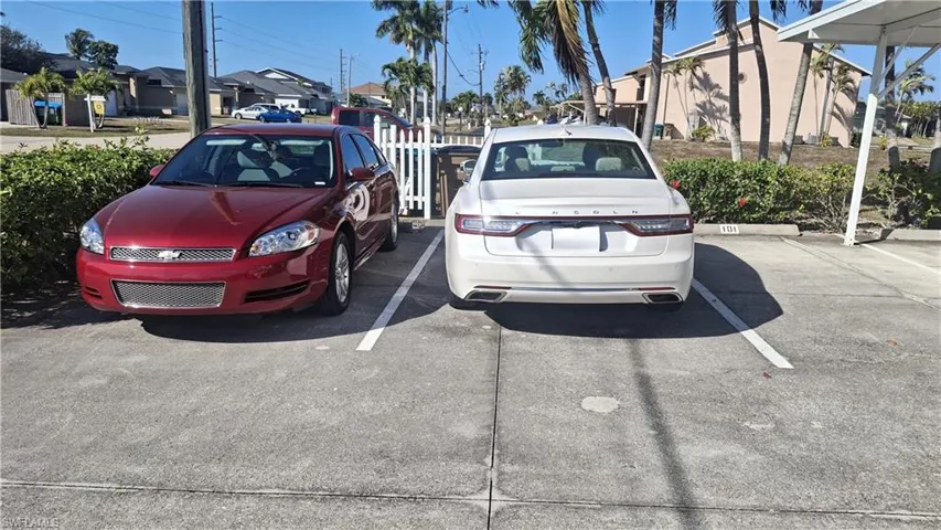 Two assigned parking spaces