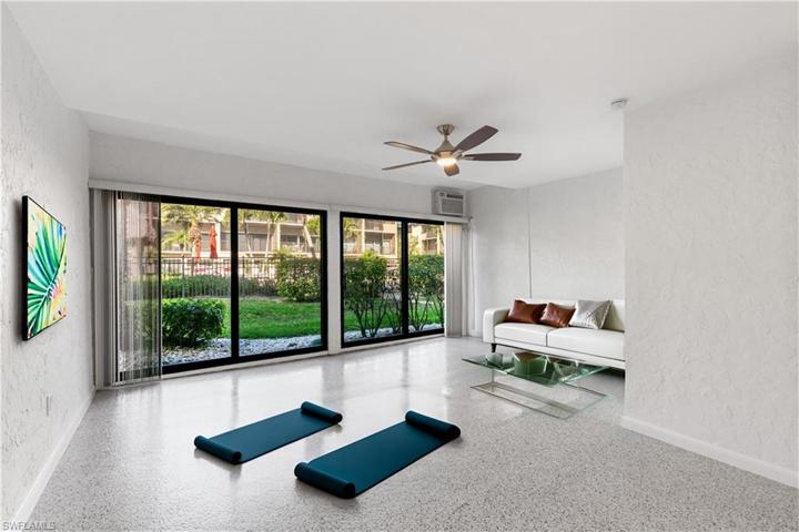 Bonus room staged using generative fill.